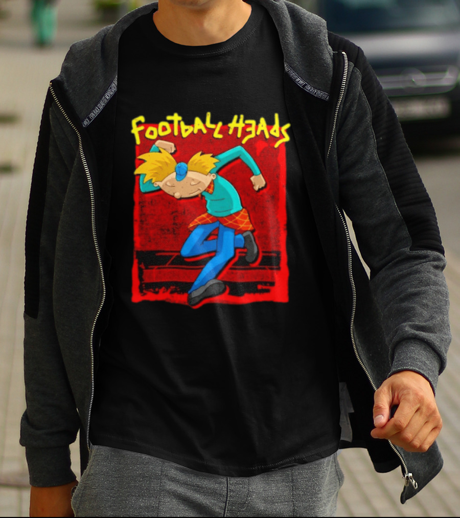 Hey Arnold Football Heads Nickelodeon Classic Cartoon T-Shirt