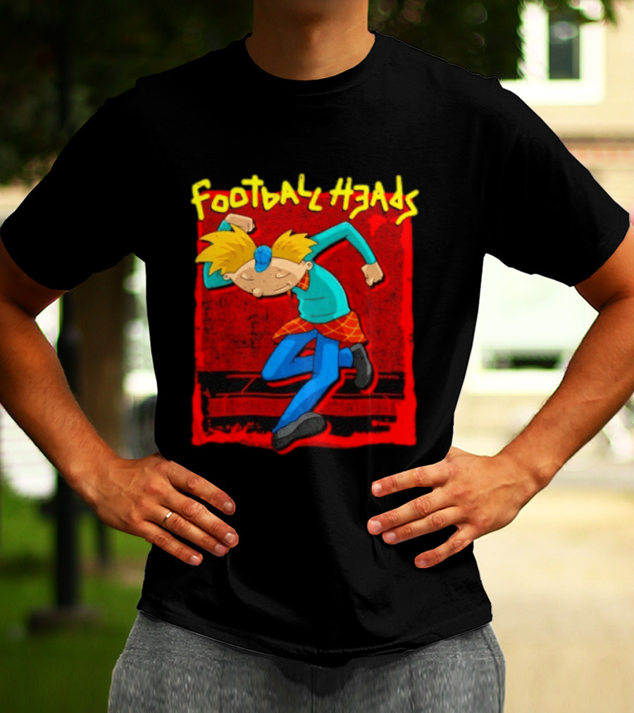 Hey Arnold Football Heads Nickelodeon Classic Cartoon T-Shirt