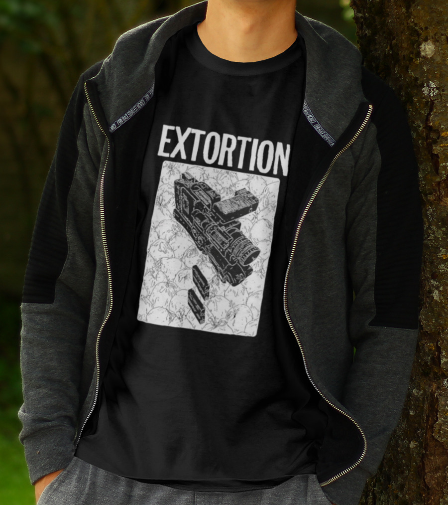 Extortion Band Video Camera Hardcore Punk T-Shirt