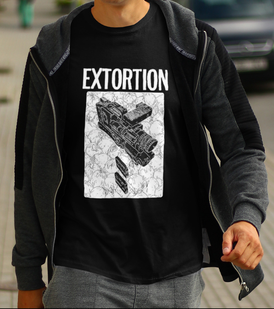 Extortion Band Video Camera Hardcore Punk T-Shirt