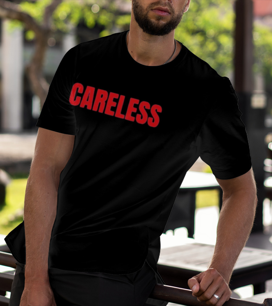 Careless Minimalist Bold Red T-Shirt