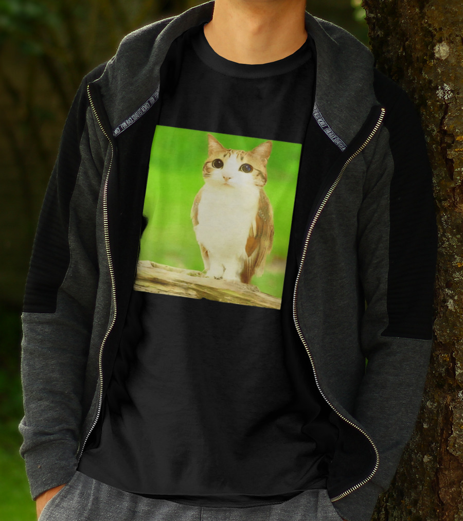 Cat Owl Hybrid Animal Mashup Creature Fusion T-Shirt