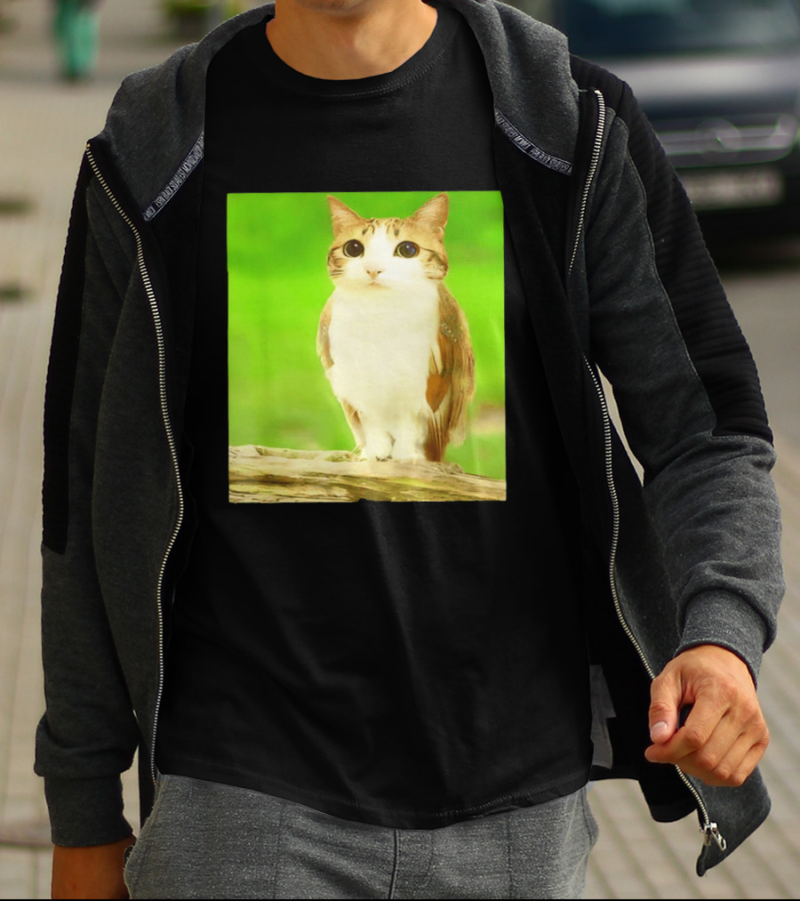 Cat Owl Hybrid Animal Mashup Creature Fusion T-Shirt