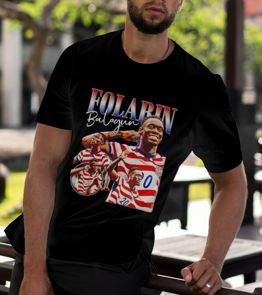Folarin Balogun USMNT USA Soccer Team 20 Jersey T-Shirt