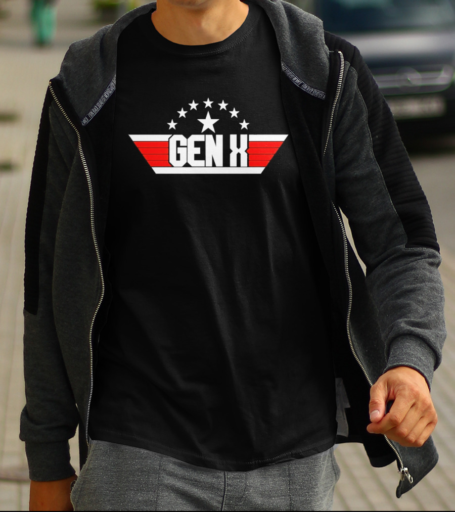 Gen X Top Gun Star And Stripes T-Shirt