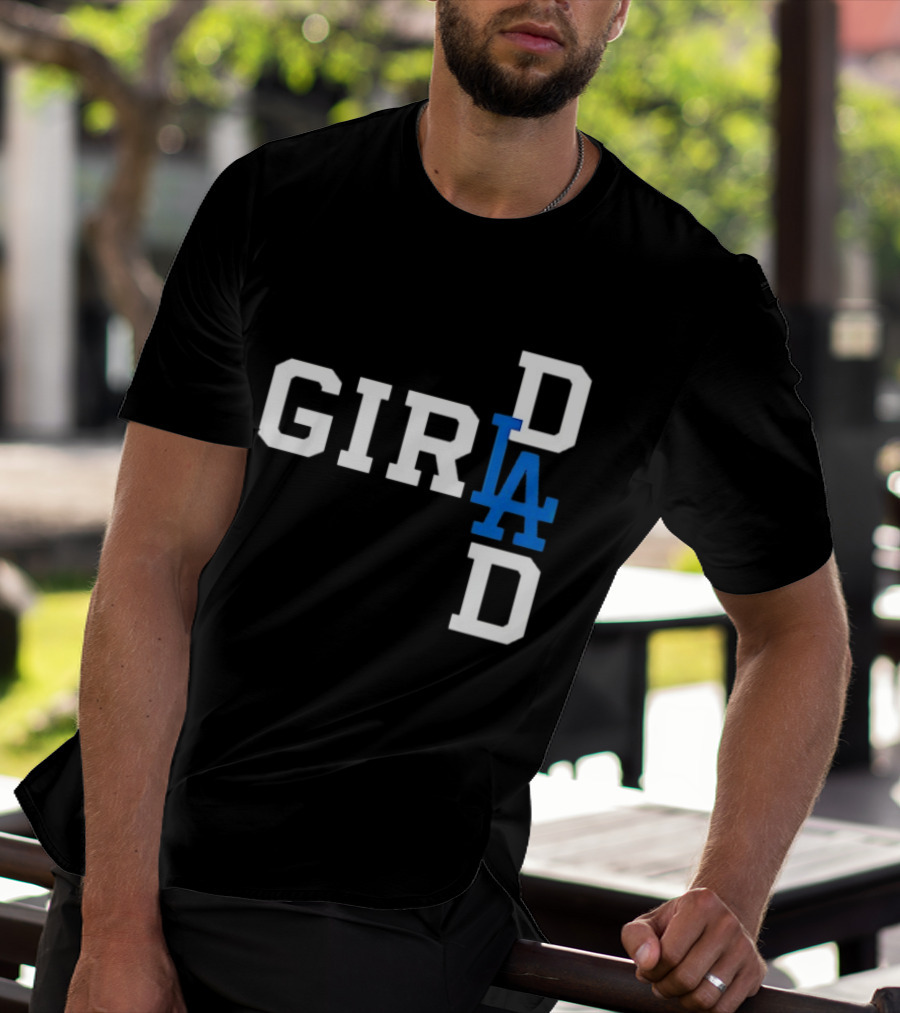 Los Angeles Dodgers MLB Girl Dad Baseball T-Shirt