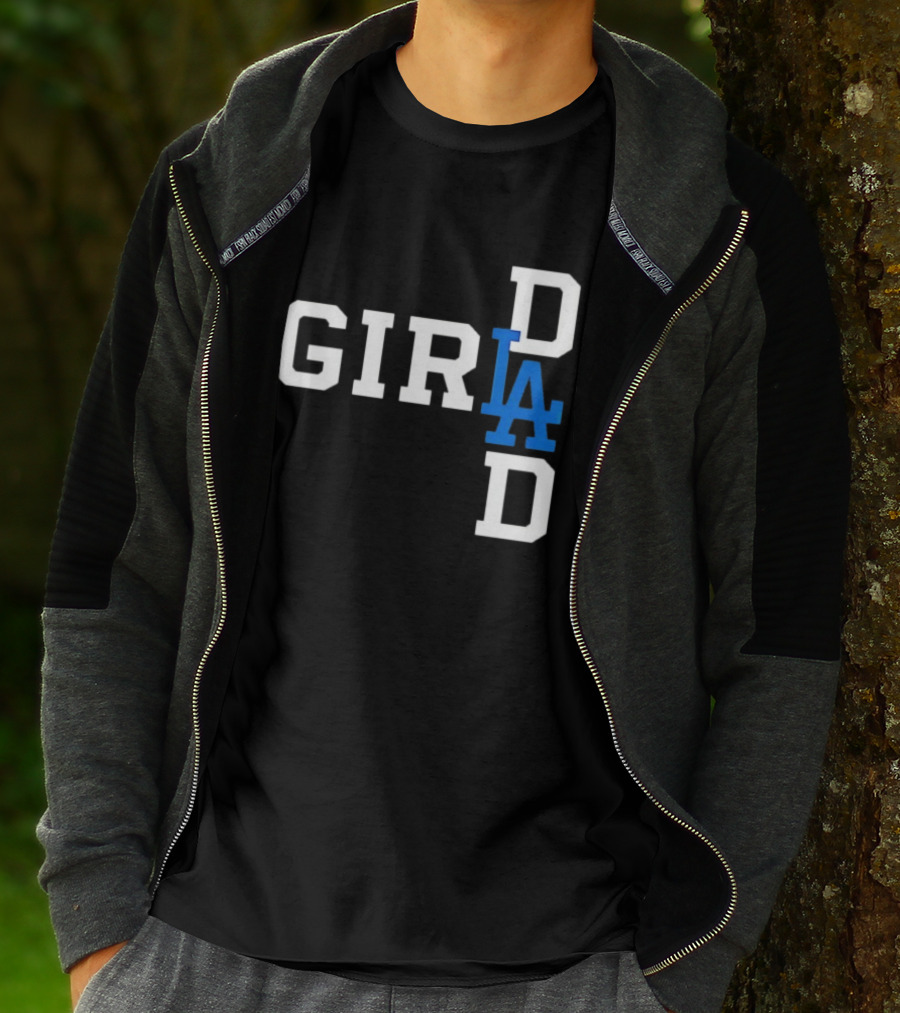 Los Angeles Dodgers MLB Girl Dad Baseball T-Shirt