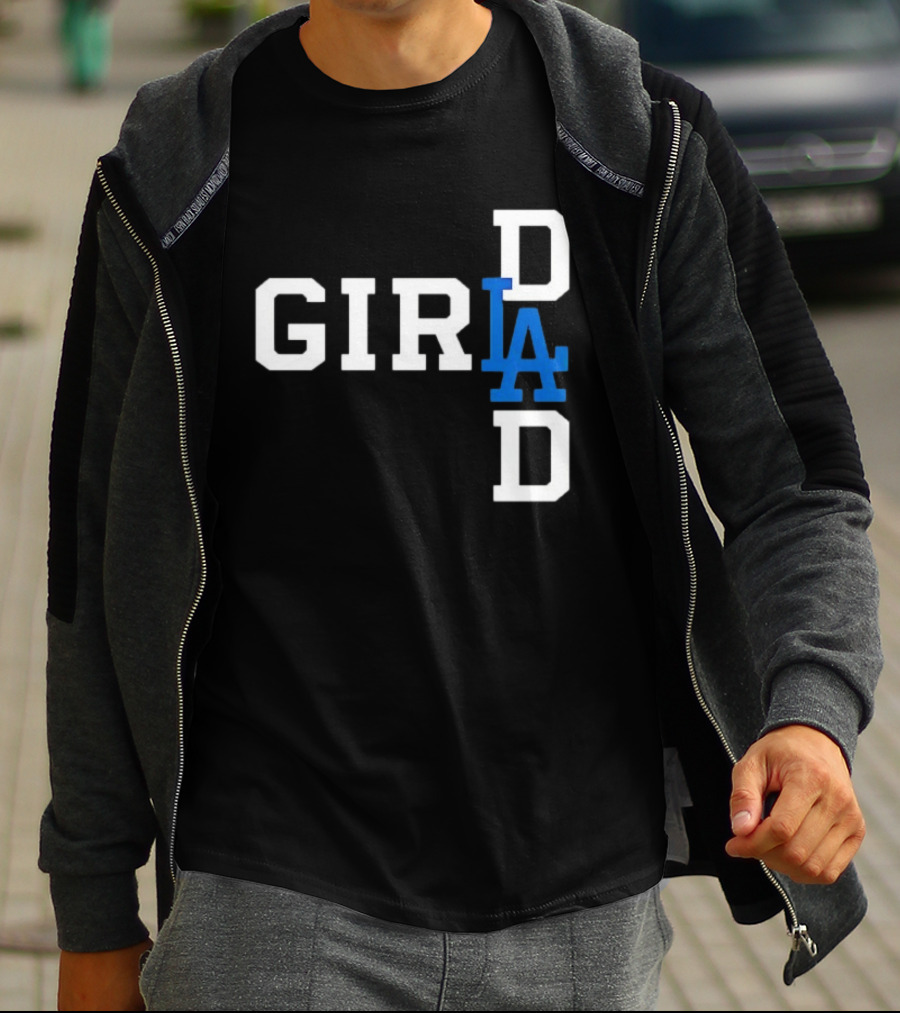 Los Angeles Dodgers MLB Girl Dad Baseball T-Shirt