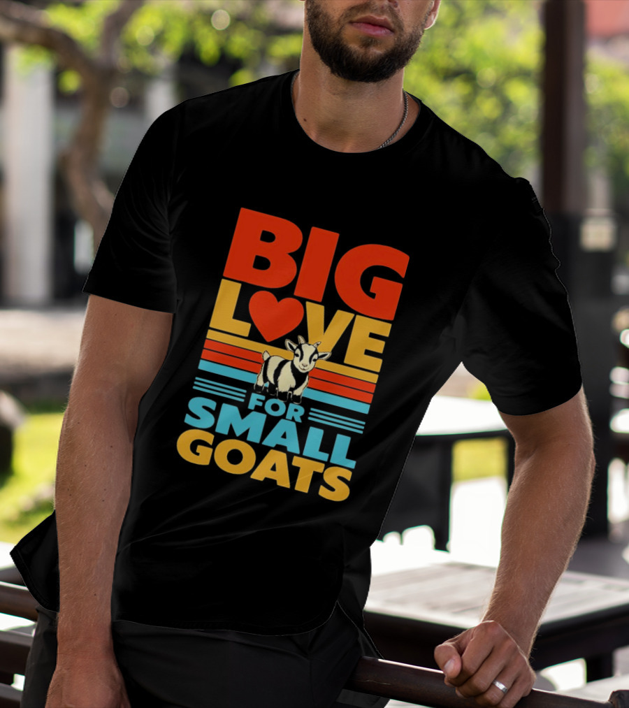 Big Love Heart For Small Goats Cute Animal T-Shirt