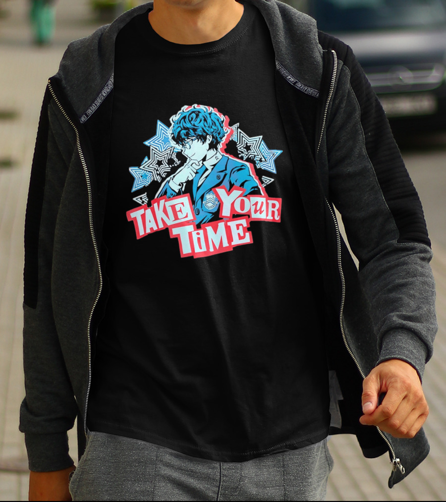 Persona 5 Joker Take Your Time Stars T-Shirt