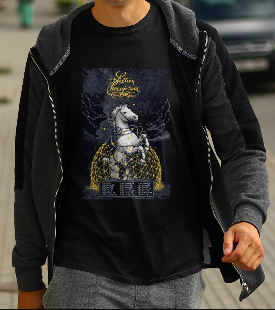 Sixteen Horsepower Europe 2026 Tour Dates And Locations T-Shirt