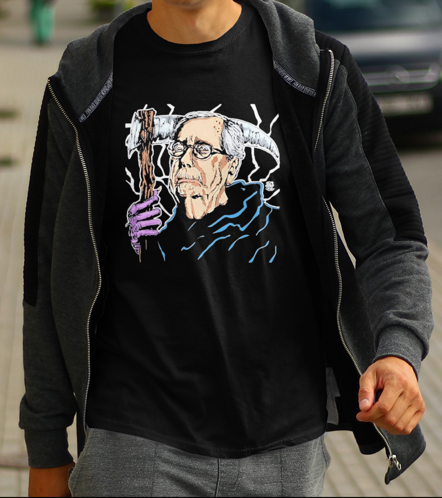 Mitch McConnell Grim Reaper Cartoon Satire Dark Humor T-Shirt