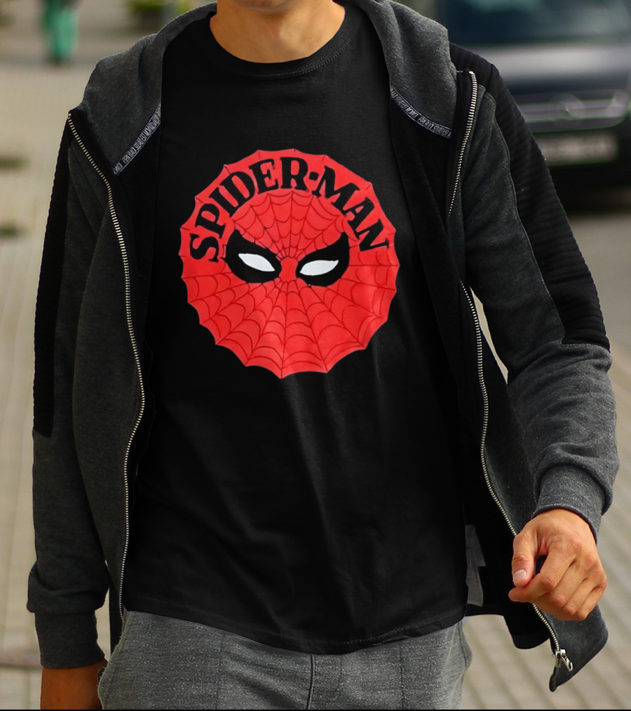 Spider Man Mask Marvel Comics Web T-Shirt