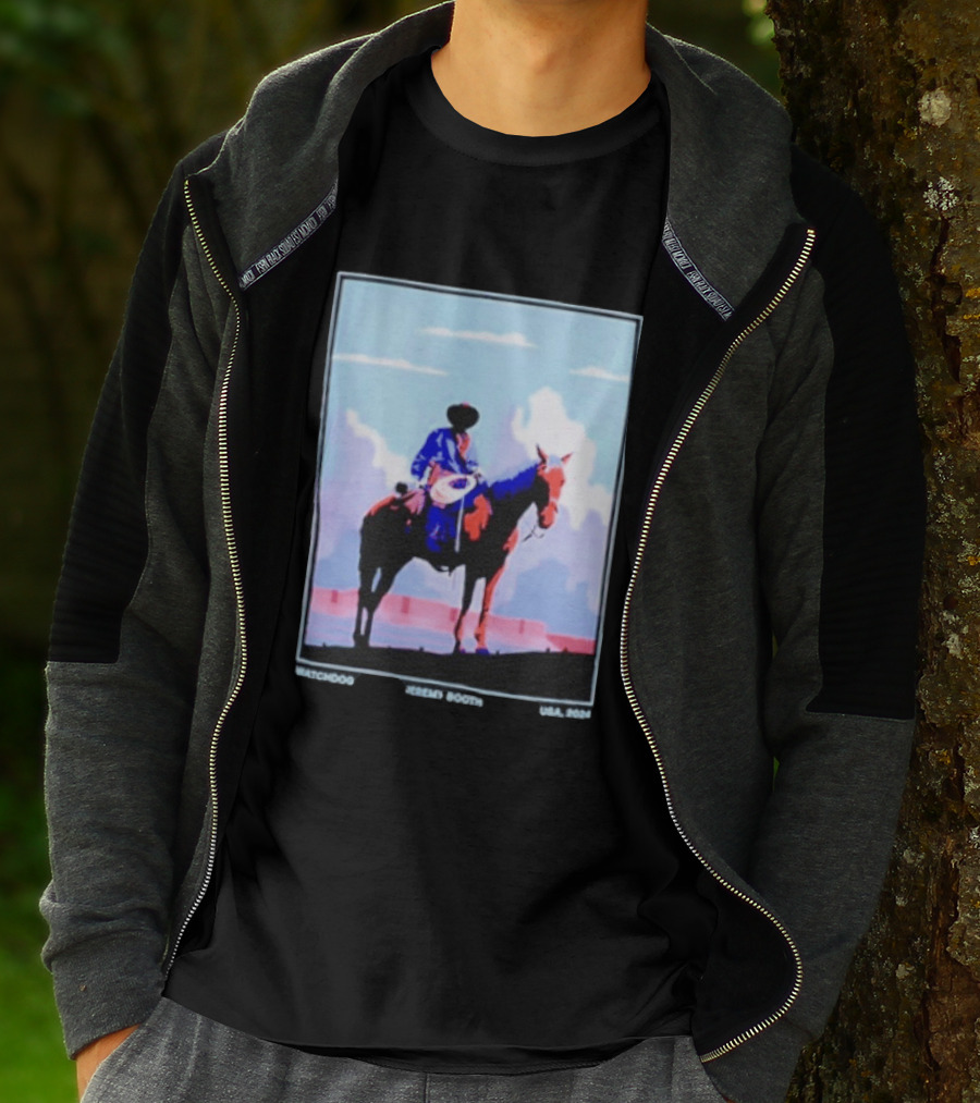 Dog Cowboy By Jeremy Booth USA 2024 T-Shirt