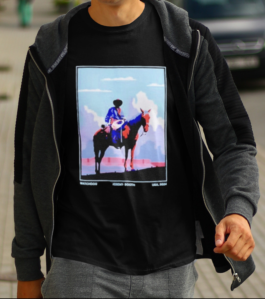 Dog Cowboy By Jeremy Booth USA 2024 T-Shirt