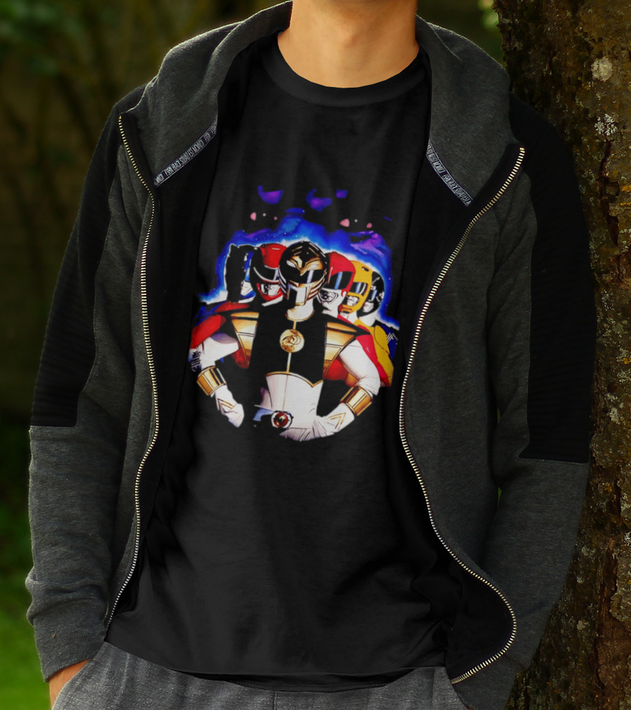 Power Rangers White Ranger Mighty Morphin Team Legacy T-Shirt