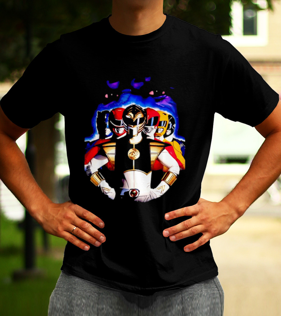 Power Rangers White Ranger Mighty Morphin Team Legacy T-Shirt