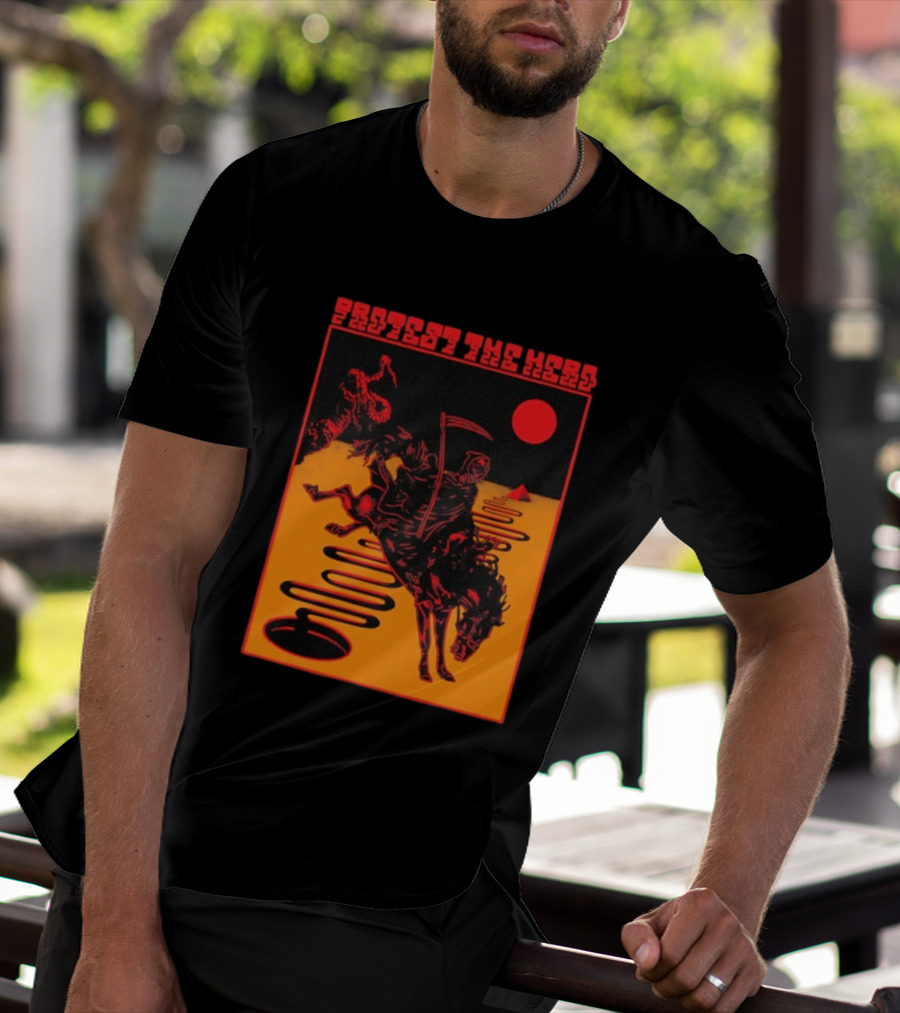 Protest The Hero Grim Reaper Horse Pyramid Red Moon Desert Path T-Shirt