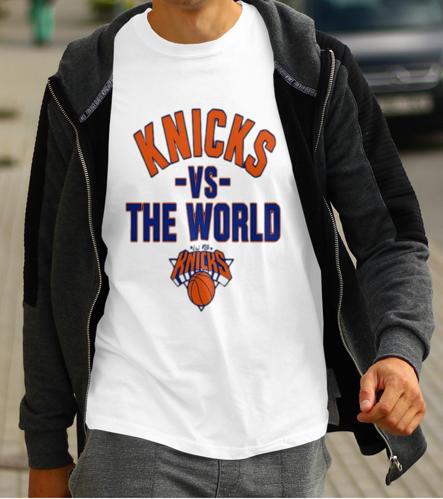 Knicks Vs The World Basketball New York Knicks T-Shirt