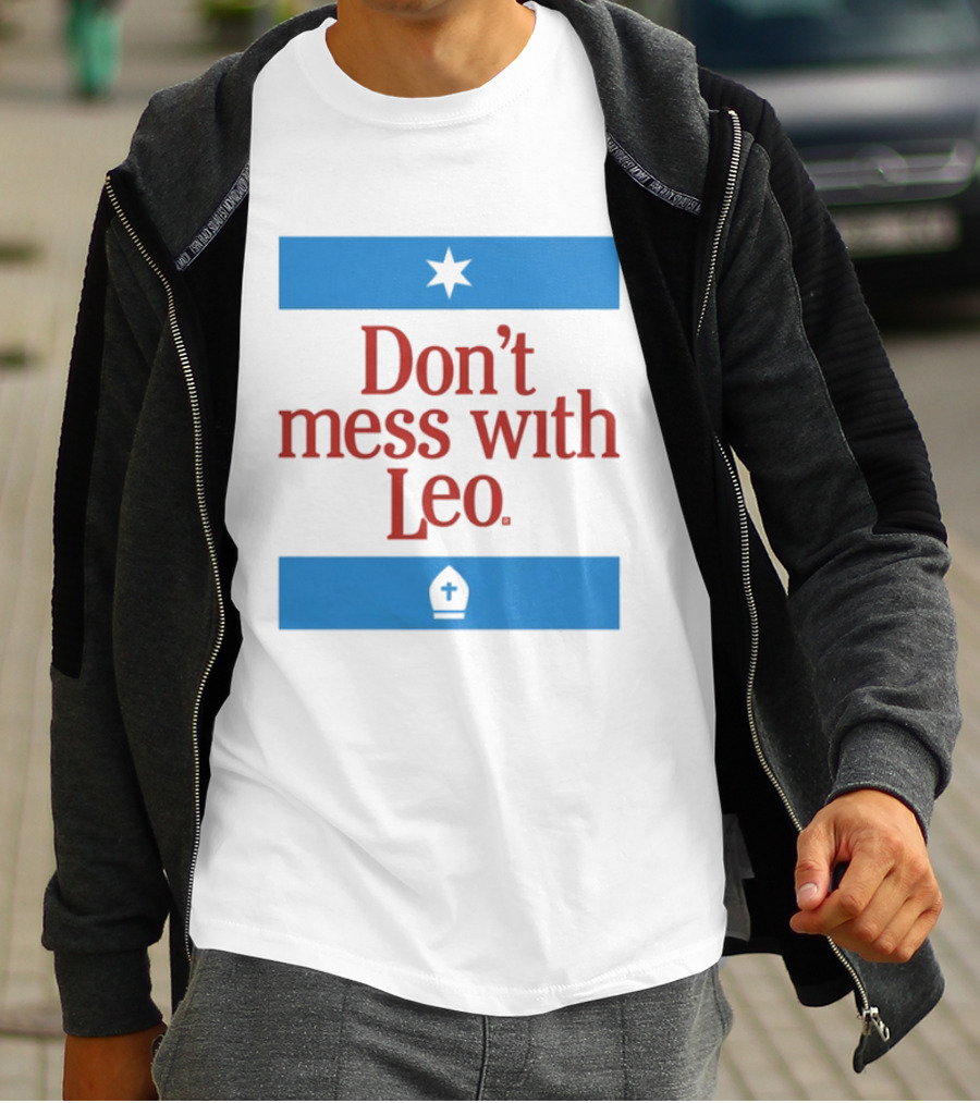 Don't Mess With Leo Star And Cross T-Shirt