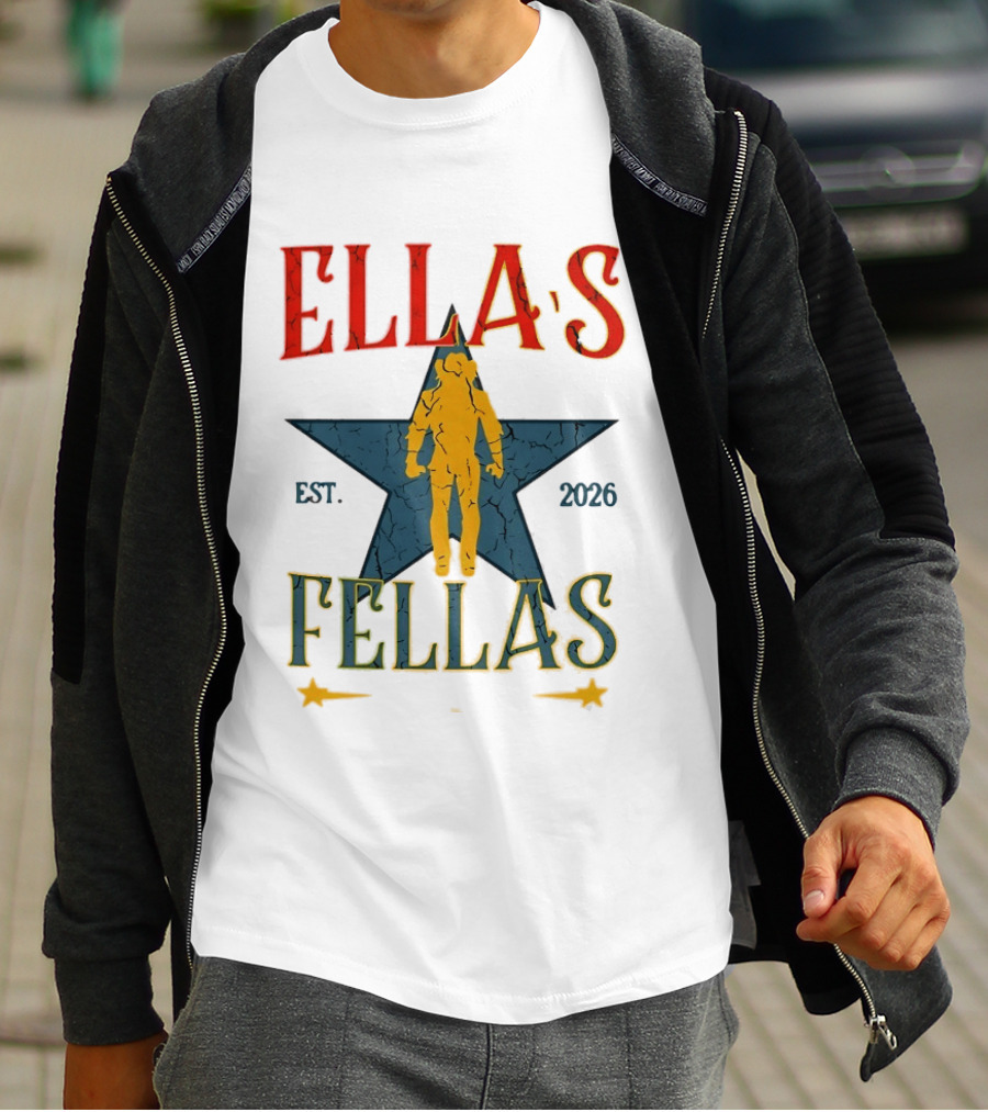 Ella's Fellas Est 2026 Astronaut Star T-Shirt