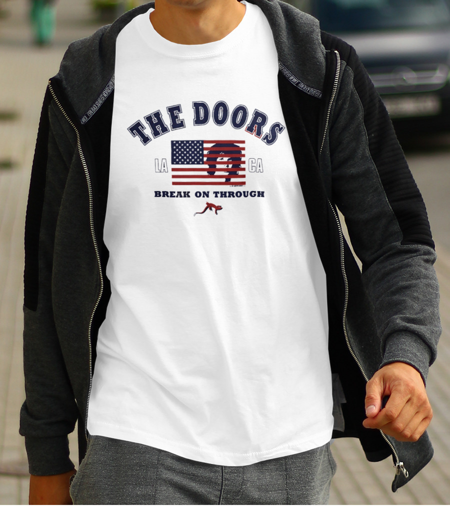 The Doors Break On Through LA CA Flag T-Shirt