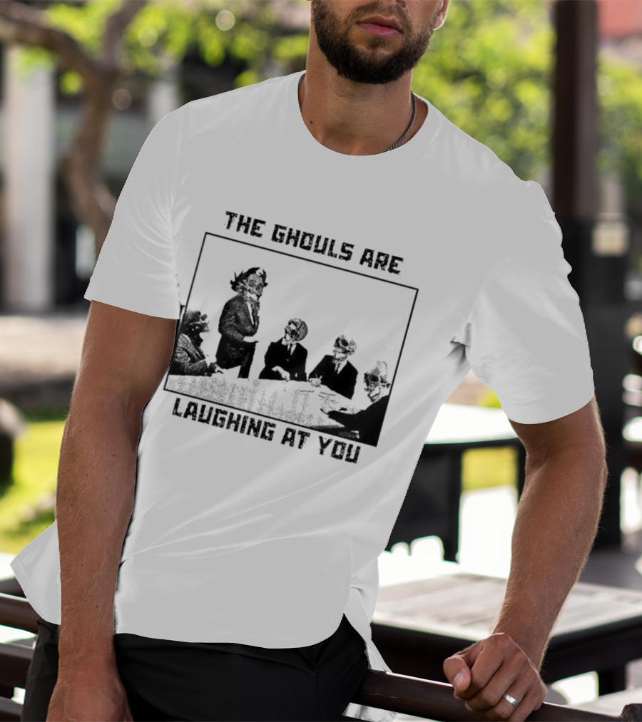 The Ghouls Are Laughing At You Skeleton Corporate Meeting Grunge Edgy T-Shirt