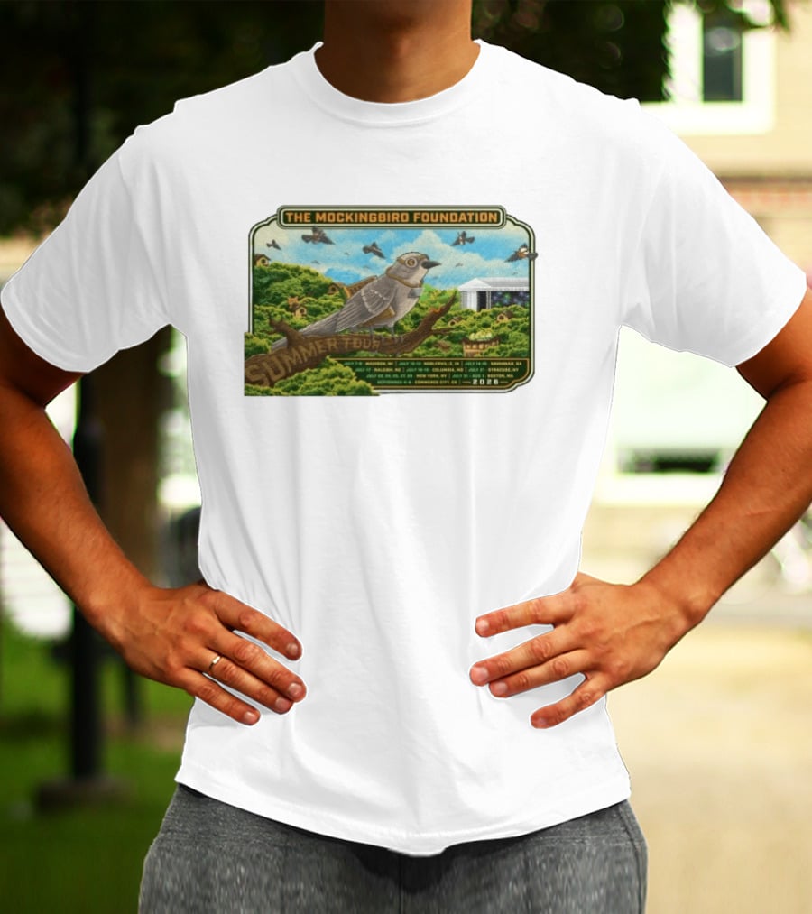 The Mockingbird Foundation Summer Tour 2026 Madison Noblesville Alpharetta Portland George Syracuse Boston T-Shirt