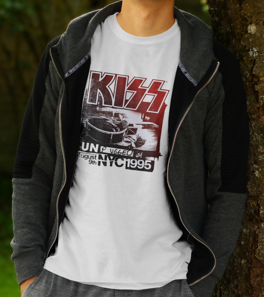 KISS Unplugged MTV August 9th 1995 NYC Guitar Roses T-Shirt