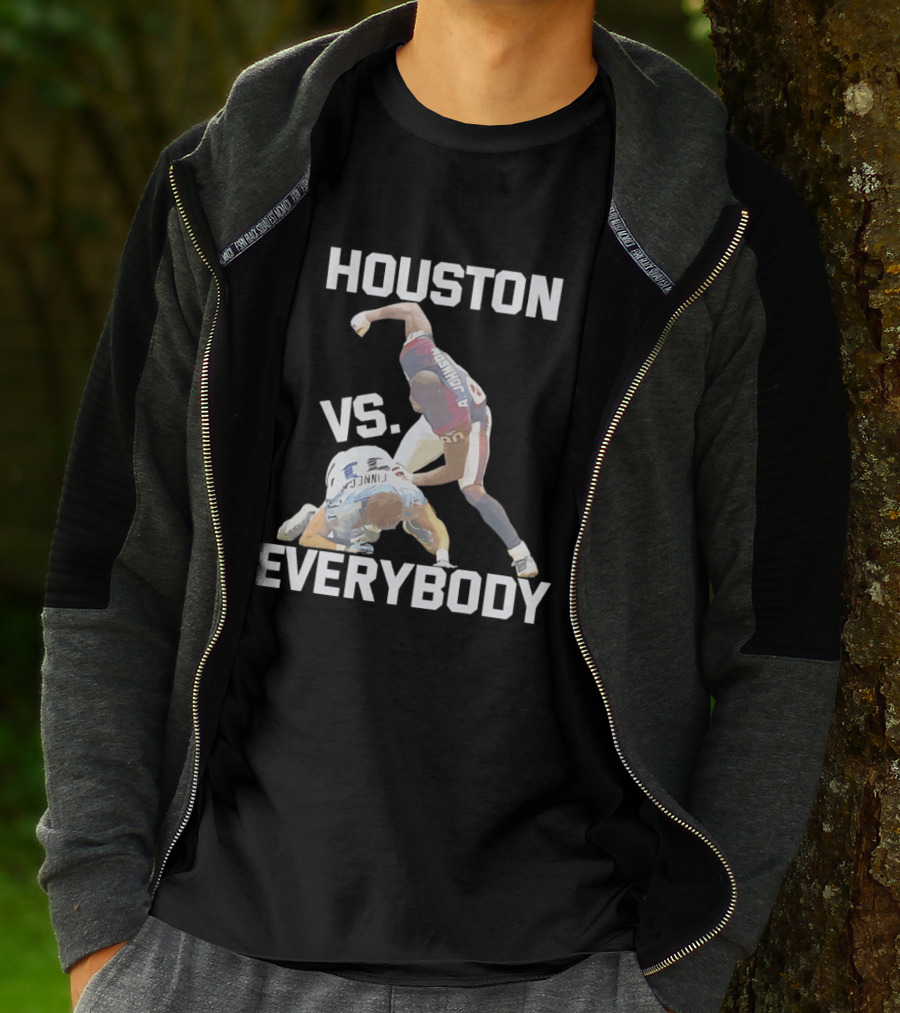 Houston Andre Johnson Vs Cortland Finnegan Everybody Texans Football Rivalry T-Shirt