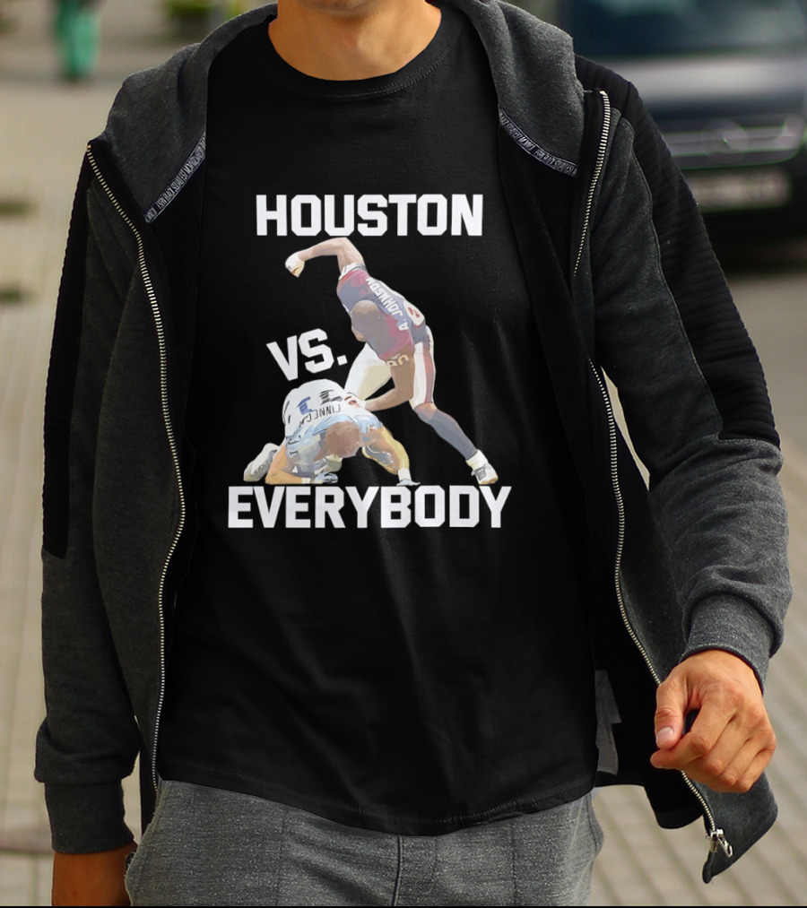 Houston Andre Johnson Vs Cortland Finnegan Everybody Texans Football Rivalry T-Shirt