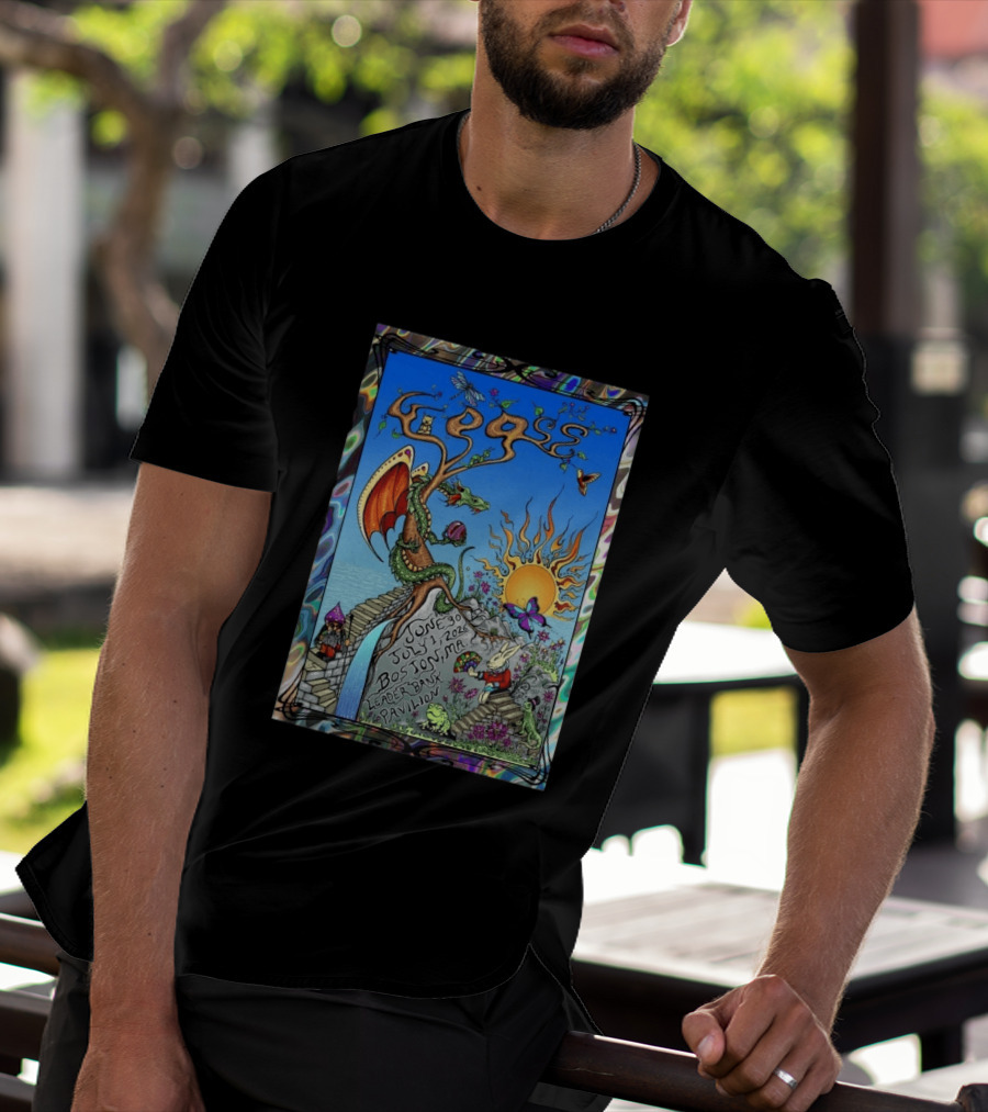 GOOSE June 30 July 1 2026 Boston MA Leader Bank Pavilion Tour Dragon And Sunburst T-Shirt