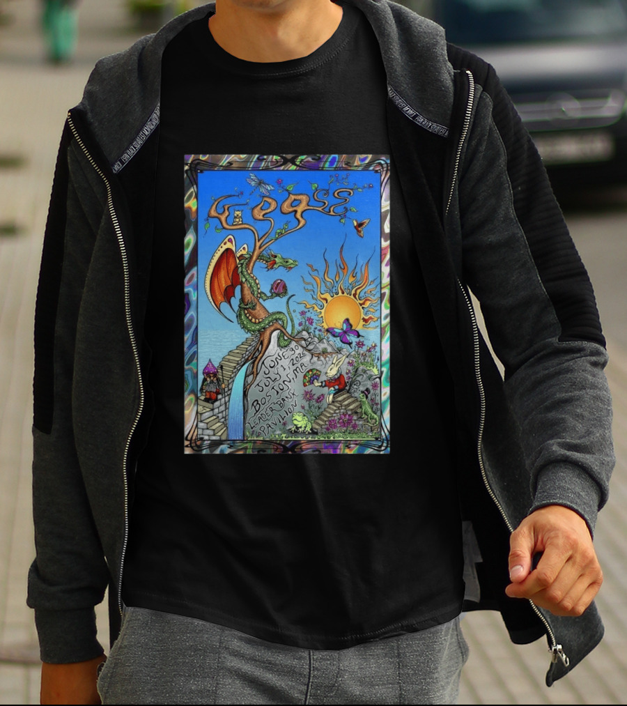 GOOSE June 30 July 1 2026 Boston MA Leader Bank Pavilion Tour Dragon And Sunburst T-Shirt