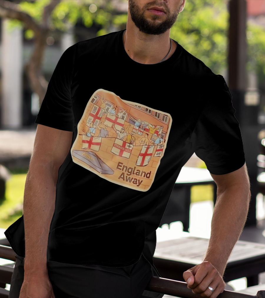 England Away Terrace Cult For King And Country Flag T-Shirt