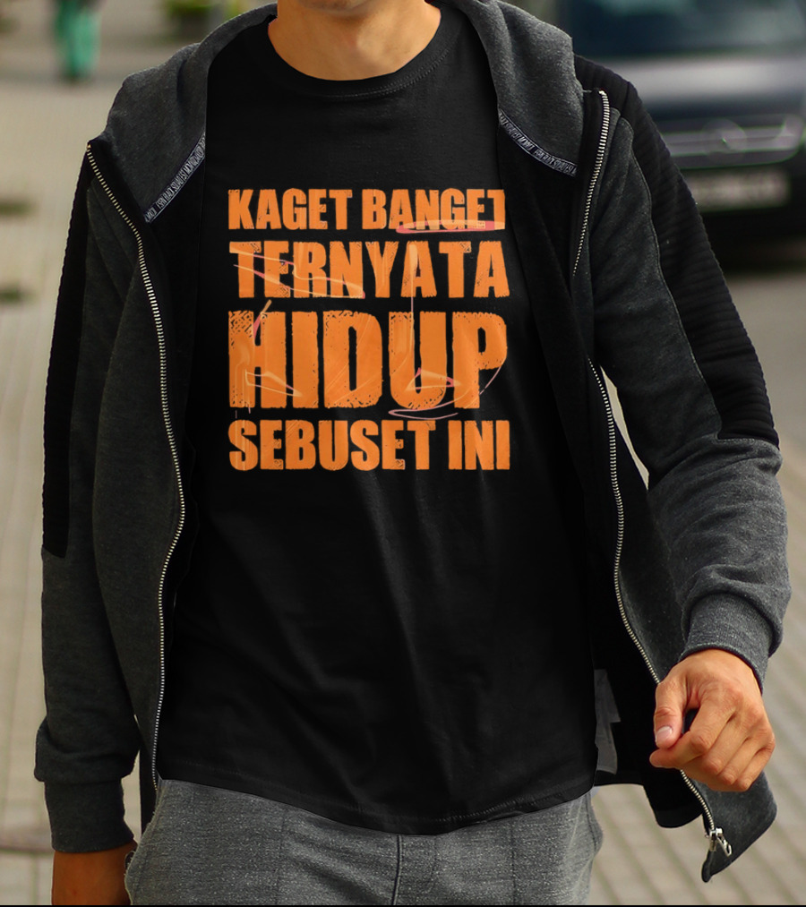 Kaget Banget Ternyata Hidup Sebuset Ini Bold Orange T-Shirt
