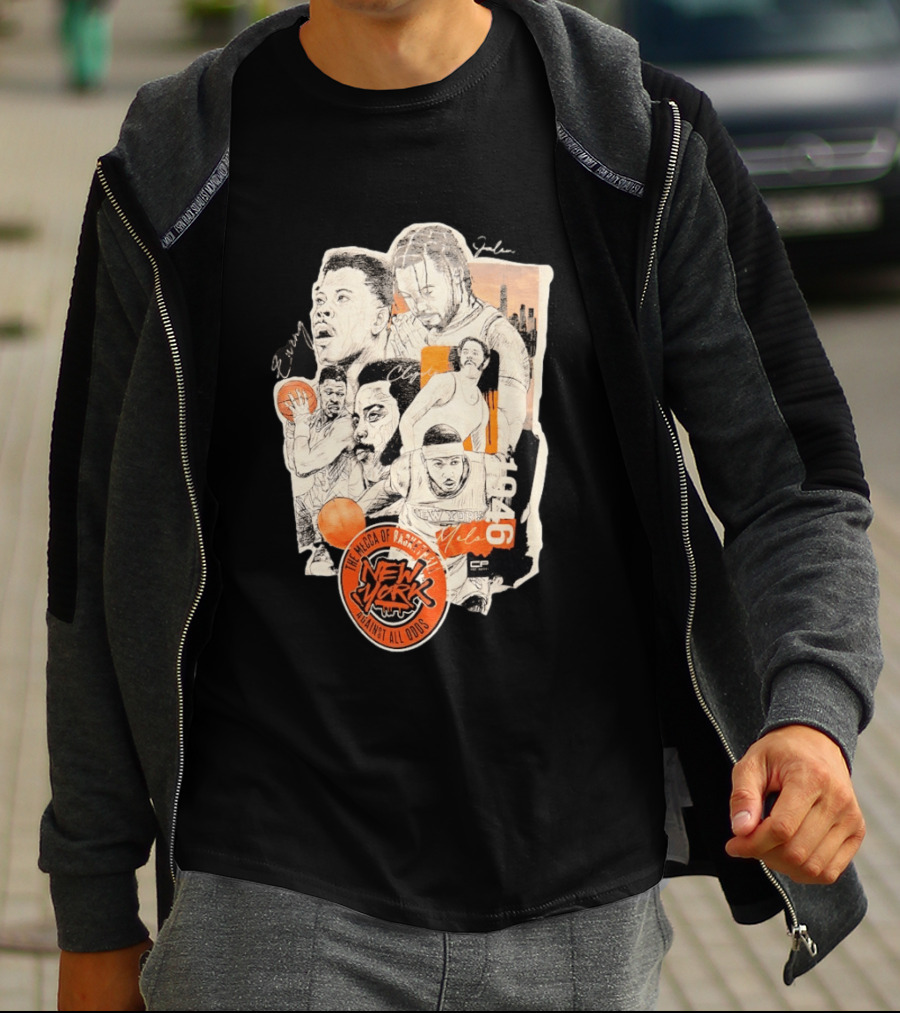 Ewing Jalen Clyde Melo New York Knicks The Mecca Of Basketball 1946 Against All Odds T-Shirt