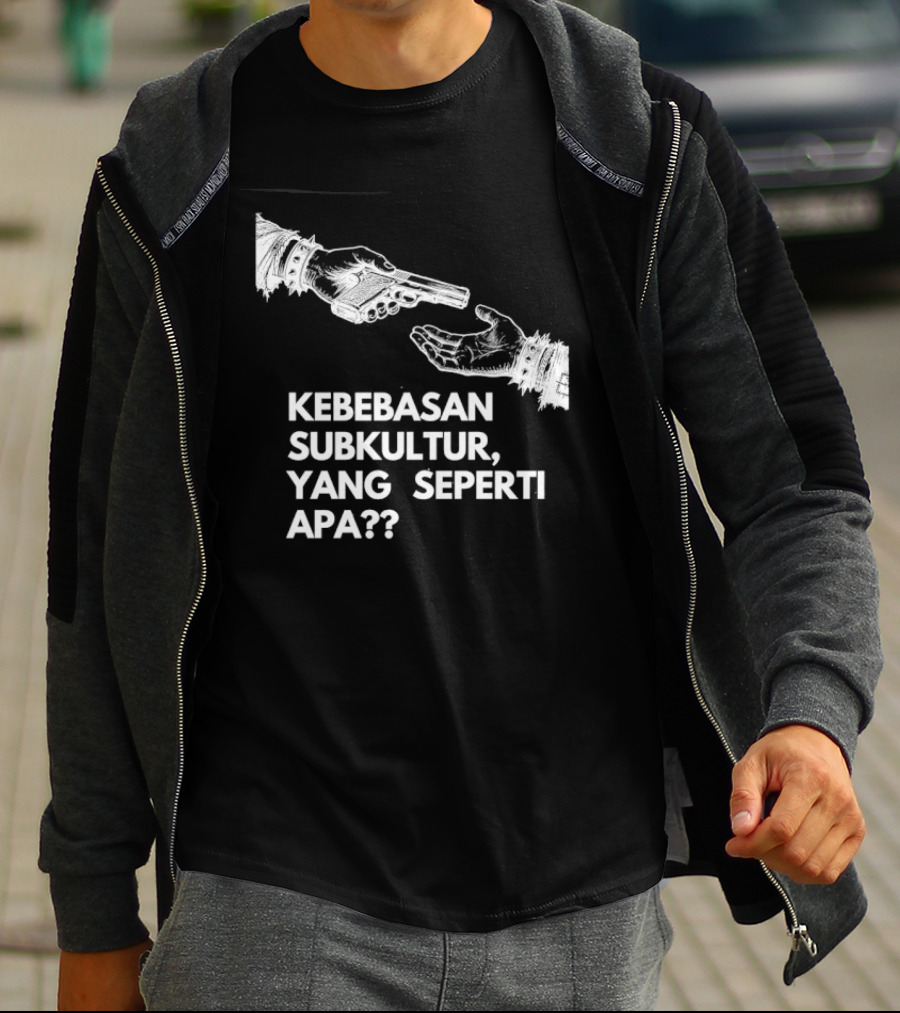 Kebebasan Subkultur Yang Seperti Apa Pertanyaan Tanda Gambar Tangan T-Shirt