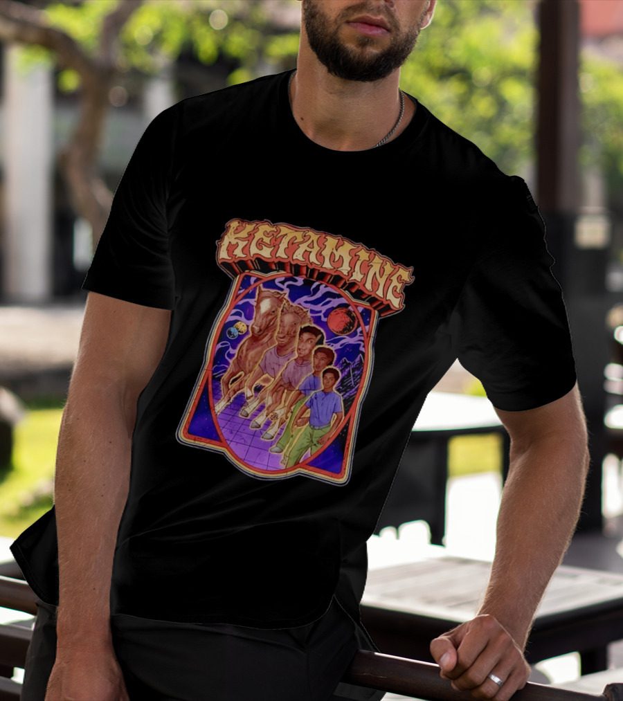Ketamine Horse Morph Psychedelic Surreal Transformation T-Shirt