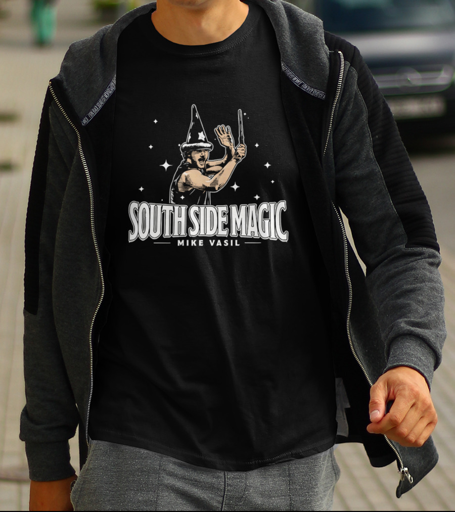 South Side Magic Mike Vasil Wizard Wand T-Shirt