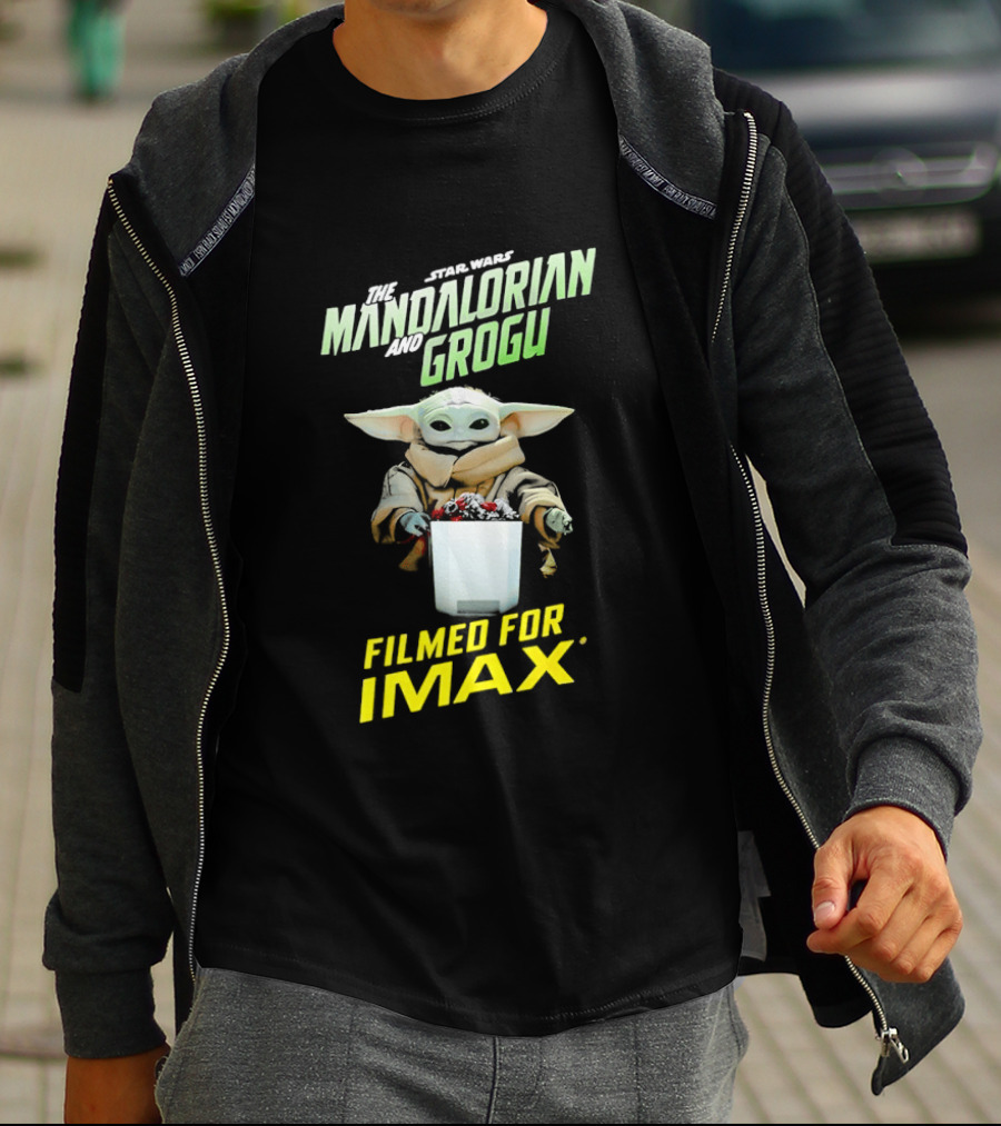 The Mandalorian And Grogu Filmed For IMAX Bucket Scene T-Shirt