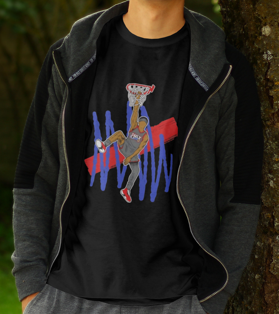 FHLY Basketball Dunk Athlete V J Edgecombe Highlight Action T-Shirt