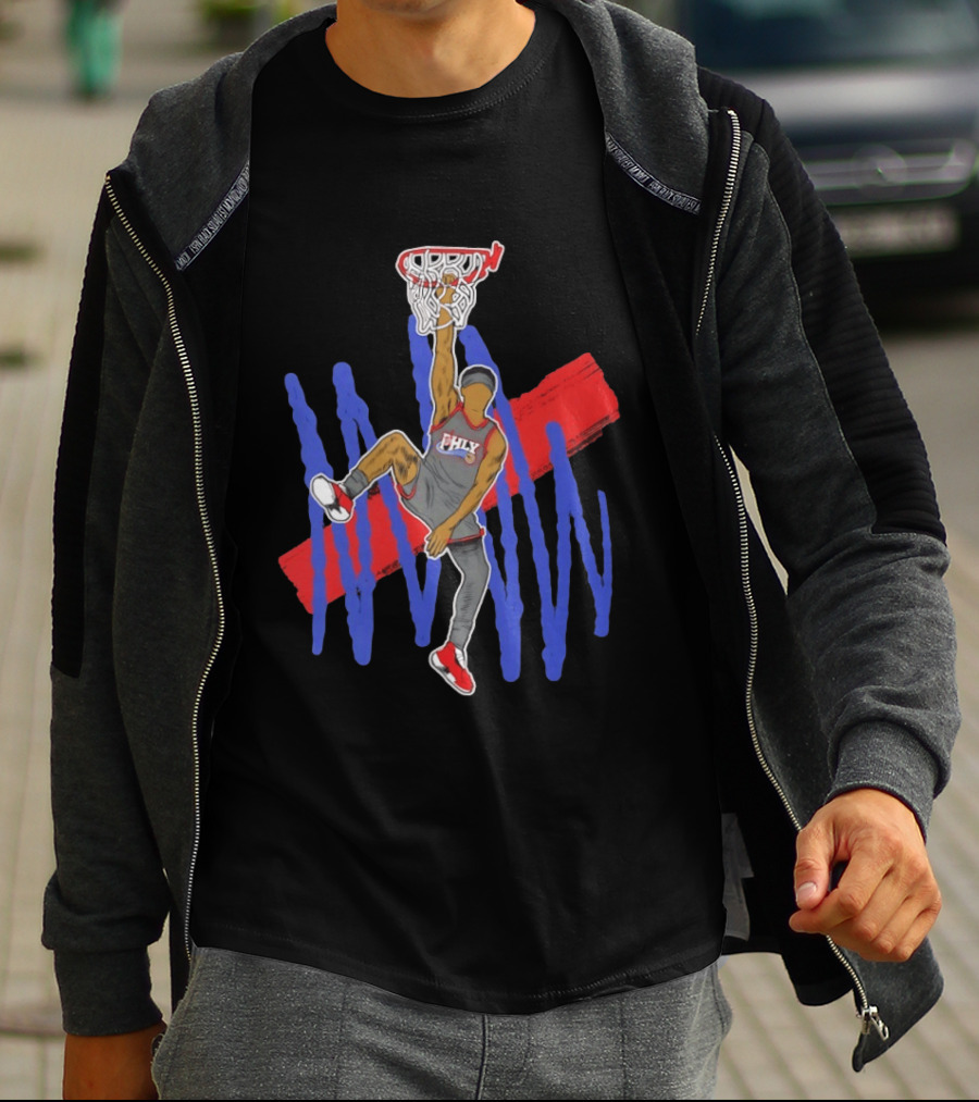 FHLY Basketball Dunk Athlete V J Edgecombe Highlight Action T-Shirt