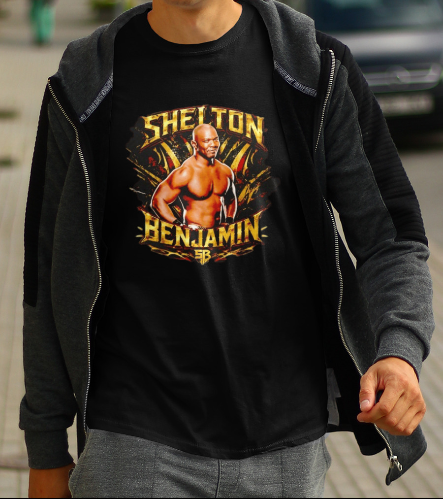 Shelton Benjamin WWE Wrestling Professional Wrestler SB T-Shirt