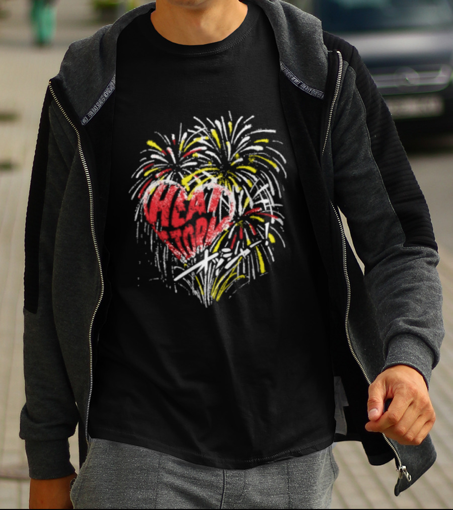 Yuya Uemura Heart Fireworks Pro Wrestling T-Shirt