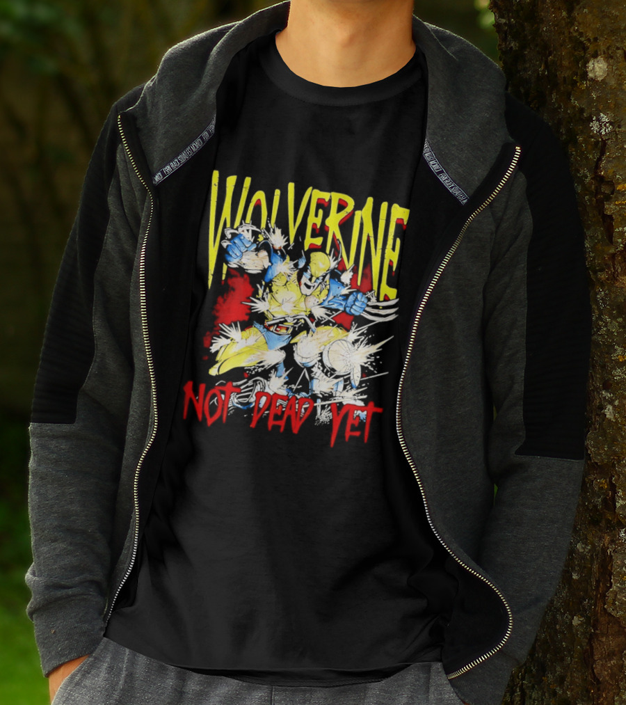Wolverine Marvel Comics Not Dead Yet Bold Color T-Shirt