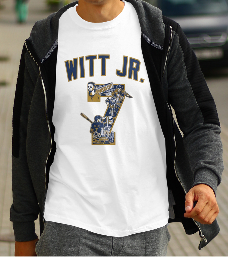 Witt Jr. Kansas City Welcome Missouri Royals MLB Number 7 T-Shirt