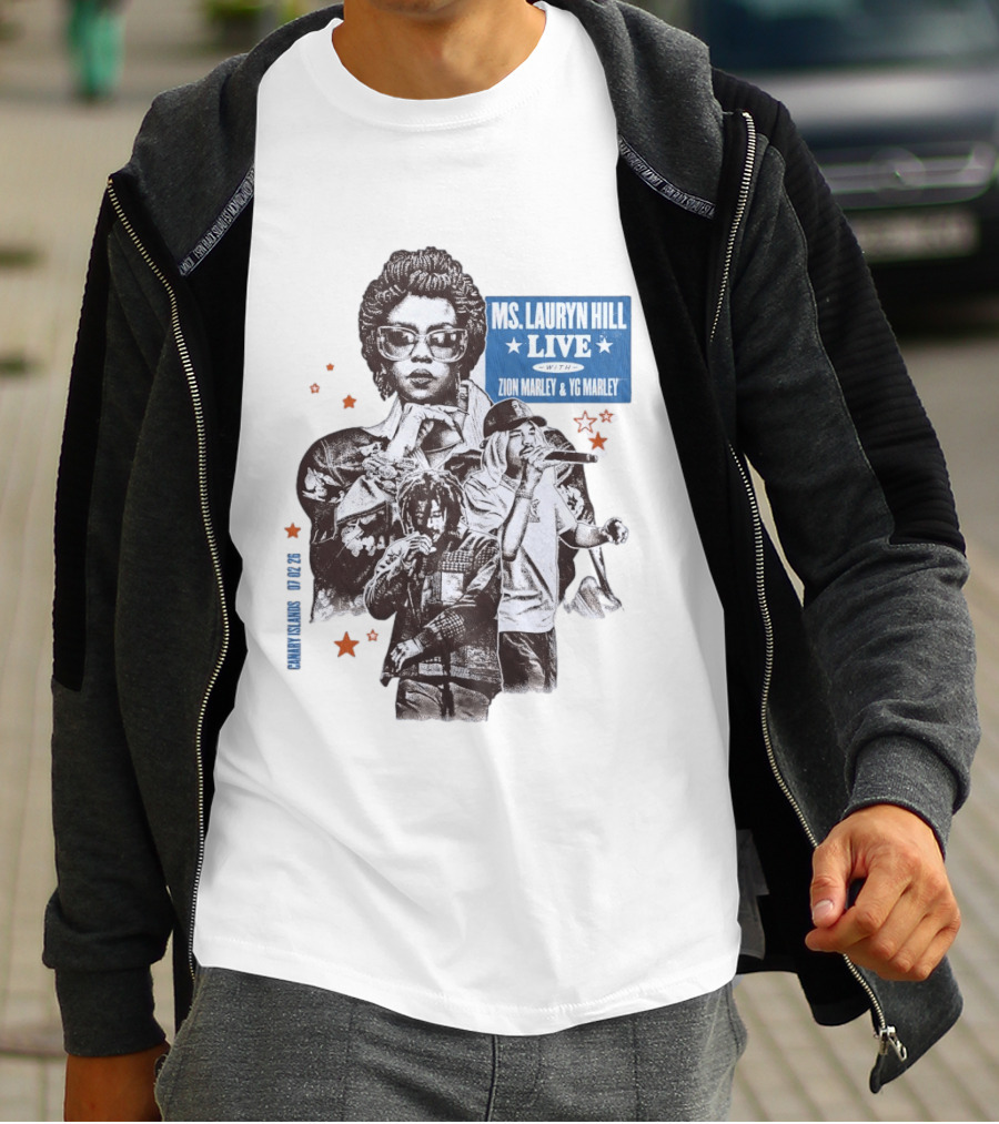 Ms Lauryn Hill Live Zion Marley YG Marley Canary Islands February 2026 T-Shirt