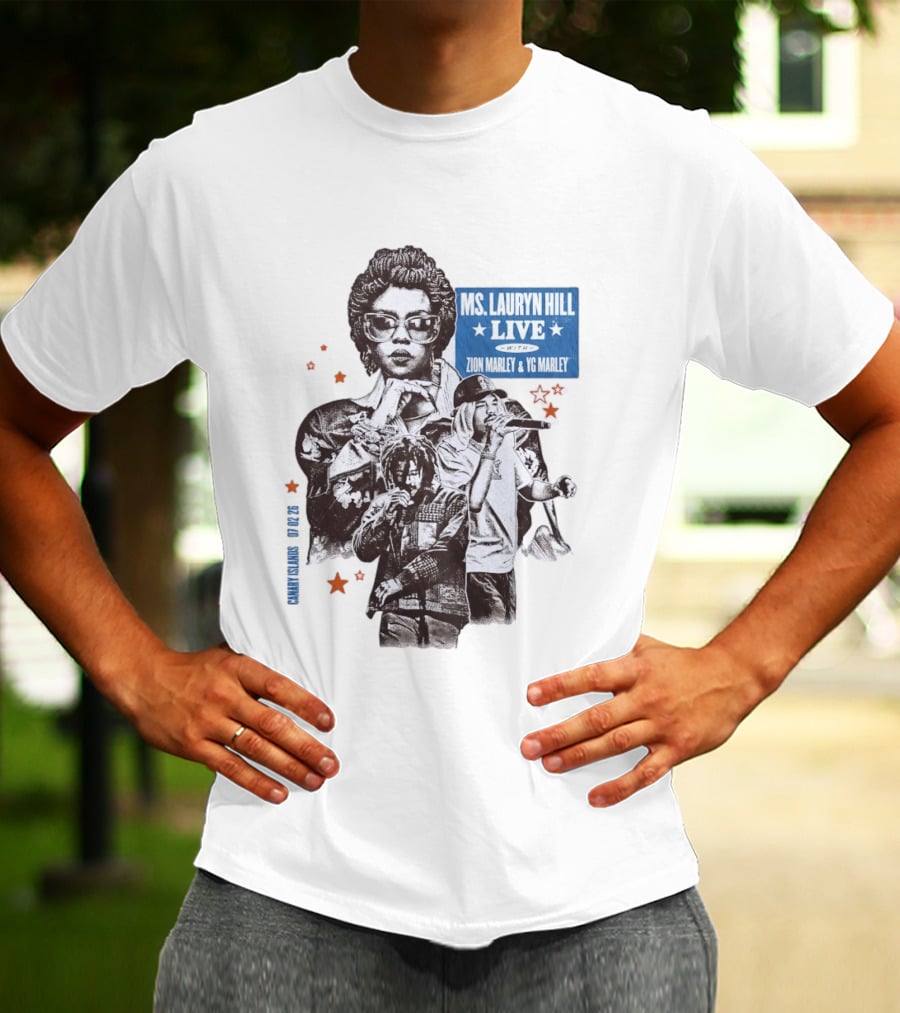 Ms Lauryn Hill Live Zion Marley YG Marley Canary Islands February 2026 T-Shirt