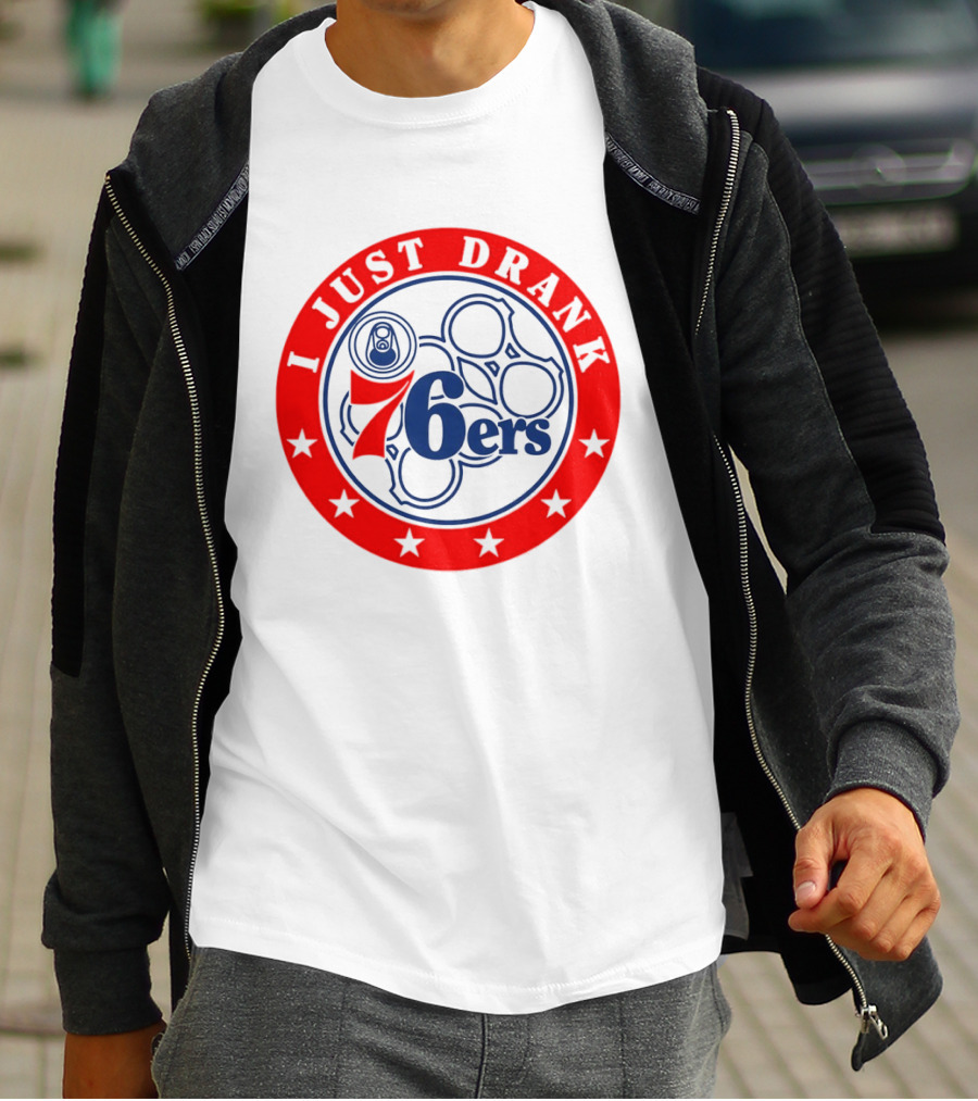 Philadelphia 76ers I Just Drank Beer Ring Stars T-Shirt
