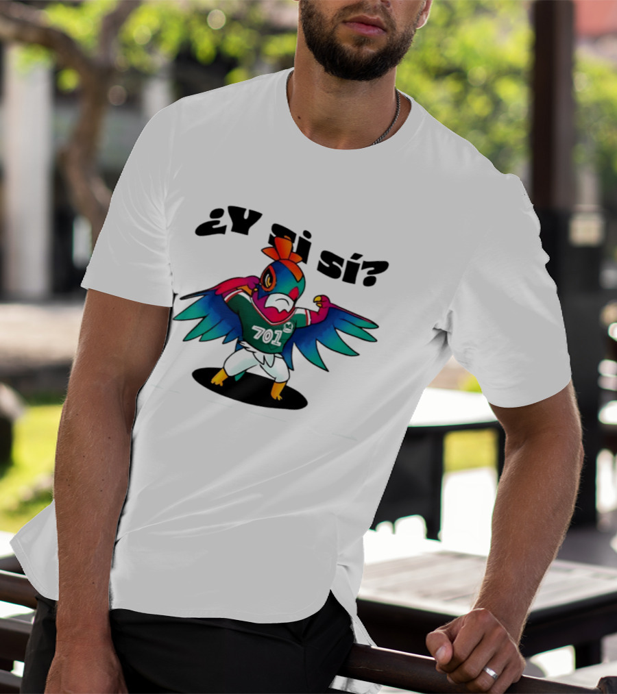 ¿Y Si Sí? Mexico Football Bird 7017 T-Shirt